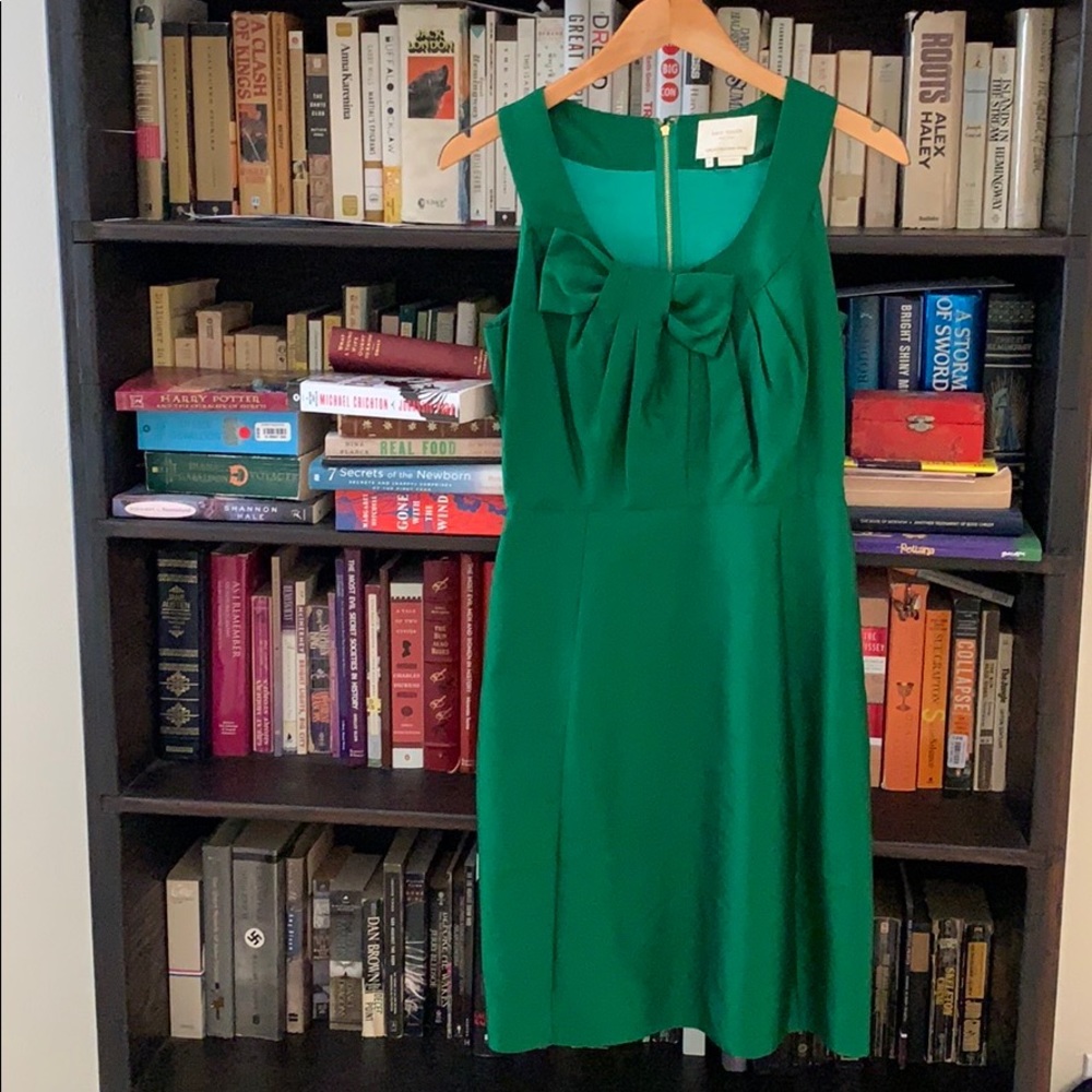 Kate Spade Emerald green bow dress